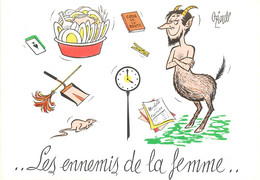 CPSM  ILLUSTRATEUR  OZIOULS "Les Ennemis De La Femme" - Oziouls