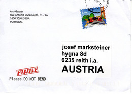 Auslands - Brief Von Lissabon Mit Marke E 20 G Rafting 2021 - Lettres & Documents