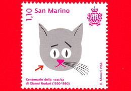 Nuovo - MNH - SAN MARINO - 2020 - 100 Anni Della Nascita Di Gianni Rodari, Scrittore Italiano Per Ragazzi - Gatto - 1.10 - Used Stamps