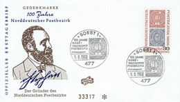 Germany - Mi-Nr 569 FDC (i288)- - 1961-1970