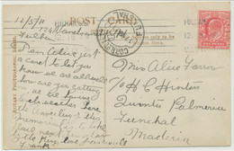 GB 1911 EVII 1 D Rose-carmin HARRISON PRINTING On Very Fine B/w RP To MADEIRA - Lettres & Documents