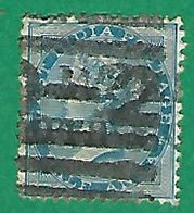 1856 /1864 N° 9 VICTORIA 1/2 A BLEU OBLITÉRÉ  DOS CHARNIÈRE - 1858-79 Kolonie Van De Kroon