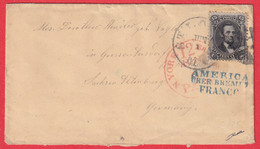 ETATS UNIS N° 28 ST LOUIS  GRIFFE AMERICA BREMEN FRANCO POUR ALLEMAGNE MISSISSIPPI - Sonstige & Ohne Zuordnung