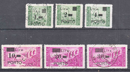 Istria Litorale Yugoslavia Occupation, Porto 1946 Sassone#8-13 Used - Jugoslawische Bes.: Istrien