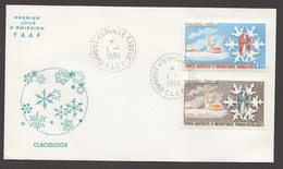 Glaciologie  Yv 102-3 Sur Un FDC - FDC