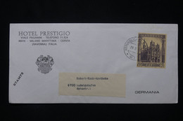 SAINT MARIN - Enveloppe De L 'Hôtel Prestigio De Milano Pour L'Allemagne - L 91740 - Briefe U. Dokumente