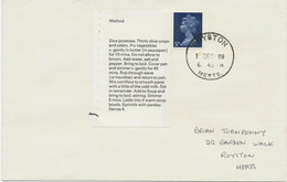 GB 1969 Stamps For Cooks Text-pane Method (w One 5D Stamp) FDC ROYSTON / HERTS. - 1952-1971 Pre-Decimal Issues