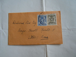 Cover Lettre 1946 ? 50 CENT + 10  De BRUSSEL E  Vers ITALIA ROME - Sonstige & Ohne Zuordnung