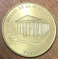 75008 PARIS ÉGLISE DE LA MADELEINE MDP 2000 MEDAILLE SOUVENIR MONNAIE DE PARIS JETON TOURISTIQUE MEDALS COINS TOKENS - 2000