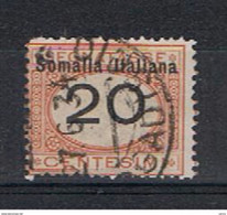 SOMALIA:  1926  TASSE  -  20 C. ARANCIO  E  NERO  US. -  SASS. 43 - Somalie