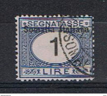 SOMALIA:  1926  TASSE  -  £. 1  AZZURRO  E  NERO  US. -  SASS. 48 - Somalië