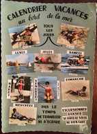 Cpm De 1965,fantaisie, Multivues, Souvenir,Calendrier Vacances Au Bord De La Mer, écrite De Le Crotoy 80 SOMME - Le Crotoy