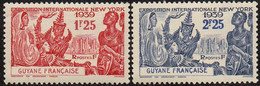 Détail De La Série Exposition Internationale De New York ** Guyane Française N° 150 Et 151 - 1939 Exposition Internationale De New-York