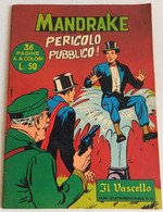 MANDRAKE  IL VASCELLO -FRATELLI SPADA N.21  DEL  21 OTTOBRE 1962 (CART 58) - Prime Edizioni