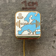 Badge Pin ZN010026 - Weightlifting European Championships Sofia Bulgaria 1971 - Haltérophilie