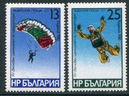 BULGARIA 1980 Parachuting Championship MNH / **..  Michel 2914-15 - Neufs