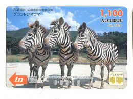 Titre De Transport Bus Card (Japon) : Zèbres - Mundo