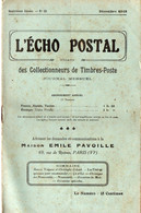 Revue L'ECHO POSTAL  N°29 Décembre 1918 (M1891) - French (until 1940)