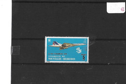 NOUVELLES  HEBRIDES - TIMBRE  NEUF  SANS   CHARNIERE -   N° 424  -  1er  VOL  COMMERCIAL  1976 - Lettres & Documents