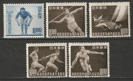 Japan 1949 Sc 469-73  Set MLH* - Neufs