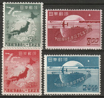 Japan 1949 Sc 474-7  Set MH* - Neufs