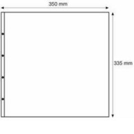 Plastic Pockets MAXIMUM, For Mint Sheets, 1-way Division, Black - Sobres Transparentes
