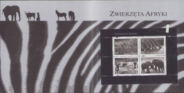 Poland 2009 Mini Booklet / Animals Of Africa - Leopards, Antelopes, Zebras, Elephants, Nature / With Block MNH**F - Markenheftchen