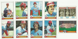 1979 BASEBALL CARDS TOPPS – SAINT LOUIS CARDINALS – MLB - MAJOR LEAGUE BASEBALL - Lots