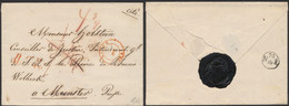 Env. Expédiée De Liège (Octo 1847) + Manusc. "Cito" > Conseiler De Justice De S.A.R. Le Prince De Rheina (Prusse) à Muns - 1830-1849 (Belgio Indipendente)