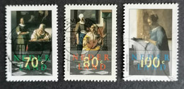 Nederland/Netherlands - Nrs. 1664 T/m 1666 Johannes Vermeer (gestempeld/used) 1996 - Autres & Non Classés