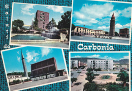 SALUTI DA CARBONIA (SC) - Vedutine - F/G - V: 1999 - Carbonia
