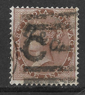 India Crown Colony 1865 "C" Bangla Circle Postmark, HQ Kolkata City. 1Anna, Mi 19/Sc 22. - 1858-79 Kolonie Van De Kroon