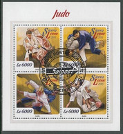 Judo Sierra Leone M/S Of 4 Stamps 2015 - Zonder Classificatie