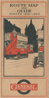 082A /27 - UK - LONDON MOTORBUSSES GENERAL - Route Map And Guide Winter 1919 / 1920 - 15 Pages + Map - Europa