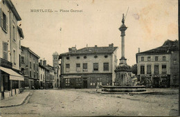 Montluel * La Place Carnot * Société économique Succursale N°12 * Boucher - Montluel