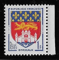 France N°1183 - Variété Couleur Rouge Sous Le Château - Neuf ** Sans Charnière - TB - Neufs