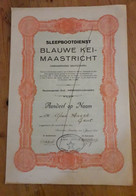 Sleepbootdienst Blauwe Kei - Maastricht = Smeermaas = Lanaken 1931 - Schiffahrt