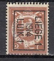 PREO 53 Op Nr 109 LIEGE 1 1914 LUIK 1  - Positie B (zie Opm) - Typografisch 1912-14 (Cijfer-leeuw)