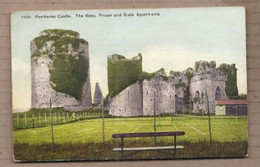 CPA PAYS DE GALLES - PEMBROKE CASTLE - The Keep , Prison And State Apartments - TB PLAN Château - Pembrokeshire