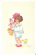 Tilly Von Baumgarten:Girl With Doll And Teddy Bear, Pre 1940 - Baumgarten, Tilly Von