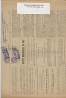 FISCAUX DE MONACO  DIMENSION N°18  4F Rose Brun Et Bleu   2 Exemplaires  26 Avril 1946 - Fiscaux