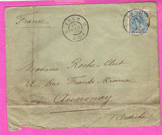 Pays-Bas Nederland Reine Wilhelmine 121/2 Cent. Bleu YT 54 Sur Lettre Belle Oblitération ESCH 1902 Bien Frappée - Lettres & Documents