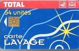 CARTE²-PUCE-GEMA--LAVAGE-TOTAL-54-UNITES-R° Bandeau Haut  ROUGE-TBE - Car Wash