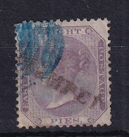 India: 1860   QV    SG52    8p     Purple/white     Used - 1858-79 Kolonie Van De Kroon
