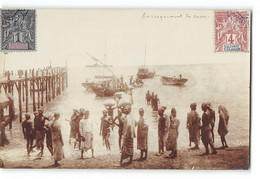 CPA Comores Carte Photo Amateur L'embarquement Du Sucre - Comoren