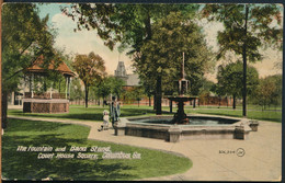 °°° 25364 - USA - GA - COLUMBUS - THE FOUNTAIN AND BAND STAND , COURT HOUSE SQUARE °°° - Columbus