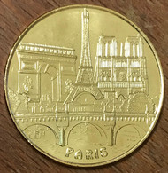 75015 PARIS 5 MONUMENTS TOUR EIFFEL MDP 2019 MÉDAILLE SOUVENIR MONNAIE DE PARIS JETON TOURISTIQUE MEDALS COINS TOKENS - 2019