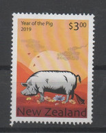 New Zealand, Used But Not Canceled, 2019, Year Of The Pig - Oblitérés