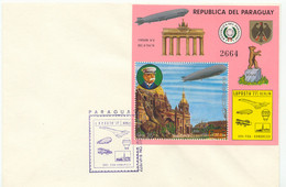 PARAGUAY 1977 Internationale Luftpostausstellung „LUPOSTA 77“, Berlin ZWEI FDC's - Paraguay