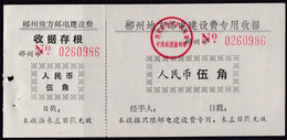 CHINA CHINE HUNAN CHENZHOU 423000  ADDED CHARGE LABEL (ACL) 0.50 YUAN - Other & Unclassified